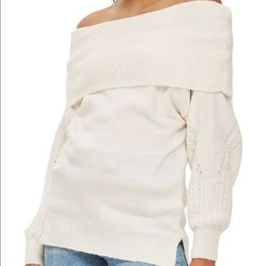 Nordstrom Off White Off the Shoulder Sweater